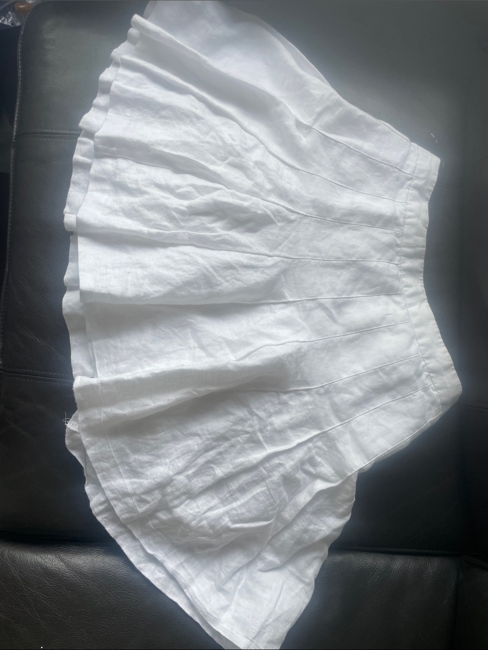 Wilfred White Linen-Circle Skirt full